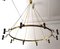 Vintage White Chandelier, 1950s 4