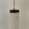Lámpara colgante italiana de opalino, años 60, Imagen 8