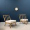 Armlehnstühle aus Bambus Rattan & Kupfer von Maison, 1950er, 2er Set 3