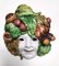 Máscara de comedia Earthware vintage atribuida a Eugenio Pattarino, Florencia, años 60, Imagen 1