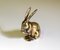 Small Rabbit Figurine in Gilded Brass, 1970s 5