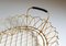 Small Basket in Openwork Metal Wire and Gilded with Fine Gold, 1960s 5