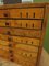 Printers Drawers with Brass Letter Stamps 17