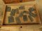 Printers Drawers with Brass Letter Stamps 13