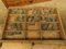 Printers Drawers with Brass Letter Stamps 8