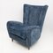 Mid-Century Italian Modern Walnut and Boucle Armchair by Paolo Buffa, 1950s 3