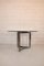 Runder Tisch mit Glasplatte und Metallgestell im Stil von Carlo Scarpa, 1970er 4