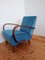 Vintage Armchairs with Spider Coffee Table and Stool from Up Závody, 1940, Set of 4 11