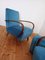 Vintage Armchairs with Spider Coffee Table and Stool from Up Závody, 1940, Set of 4 7