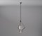Italian Pendant Lamp in Brass and Opaline Glass, 1950s, Image 11