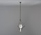 Italian Pendant Lamp in Brass and Opaline Glass, 1950s, Image 1