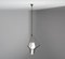 Italian Pendant Lamp in Brass and Opaline Glass, 1950s, Image 7