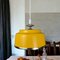 Lámpara colgante de cocina Mid-Century moderna abatible en amarillo, años 70, Imagen 2