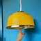 Lámpara colgante de cocina Mid-Century moderna abatible en amarillo, años 70, Imagen 5