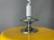 Lámpara colgante de cocina Mid-Century moderna abatible en amarillo, años 70, Imagen 7