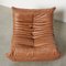 Chaise Togo en Cuir Marron Cognac par Michel Ducaroy pour Ligne Roset, 2010s 6