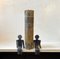 Vintage Figural Bookends in Bend Steel, 1980s, Set of 2 5