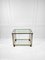 Brass and Bevel Glass Top Drinks Trolley, Belgium, 1980s 1