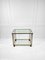Brass and Bevel Glass Top Drinks Trolley, Belgium, 1980s, Image 1