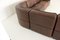 Leather Ds 15 Modular Sofa from de Sede, Set of 6 10