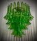 Grüner Kronleuchter aus Muranoglas von Mazzega, 2000er 8