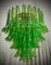 Grüner Kronleuchter aus Muranoglas von Mazzega, 2000er 1
