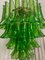 Grüner Kronleuchter aus Muranoglas von Mazzega, 2000er 2