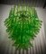 Green Murano Glass Chandelier from Mazzega, 2000s, Image 7