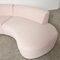 Curved Modular Sofa with Boulcé Upholstery, Set of 2 7