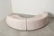 Curved Modular Sofa with Boulcé Upholstery, Set of 2 3