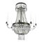 Empire Style Brass and Crystal Hot Air Balloon Chandelier 2