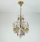 Lámpara colgante Mid-Century de cristal y latón dorado de Christoph Palme para Palwa, años 70, Imagen 5