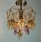 Mid-Century Pendant Light in Crystal Glass and Gilt Brass by Christoph Palme for Palwa, 1970s, Image 7