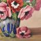 M.Schwab, Bouquet of Anemones, Oil on Canvas, 20th Century, Framed, Image 3
