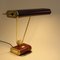 French Art Deco Red and Brass Table Lamp by Eileen Gray for Jumo, 1940s, Image 2