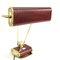 French Art Deco Red and Brass Table Lamp by Eileen Gray for Jumo, 1940s, Image 13