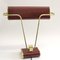 French Art Deco Red and Brass Table Lamp by Eileen Gray for Jumo, 1940s 8