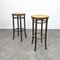 Tabourets de Bar Vintage en Bois Courbé par Michael Thonet pour Ton, 1950s, Set de 2 1