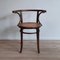 Bentwood Dining Chairs with Rattan Seats from Cosmos, 1930s, Set of 4 2