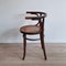 Bentwood Dining Chairs with Rattan Seats from Cosmos, 1930s, Set of 4 6