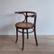 Bentwood Dining Chairs with Rattan Seats from Cosmos, 1930s, Set of 4 4