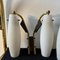 Mid-Century Modern Wood, Brass and White Glass Wall Sconces in the style of Stilnovo, 1950s, Set of 2, Image 8