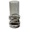 Moderne versilberte Vase aus Rauchglas von Christofle, 1990er 1
