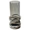 Modernist Silver-Plated and Smoked Glass Vase from Christofle, 1990s 1