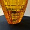 Belgian Modernist Amber Glass Vase attributed to Val Saint Lambert, 1960s, Image 7