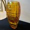Belgian Modernist Amber Glass Vase attributed to Val Saint Lambert, 1960s 2