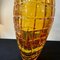 Belgian Modernist Amber Glass Vase attributed to Val Saint Lambert, 1960s, Image 10