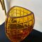 Moderne Belgische Vase aus Bernsteinglas, Val Saint Lambert zugeschrieben, 1960er 3