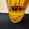 Belgian Modernist Amber Glass Vase attributed to Val Saint Lambert, 1960s 4