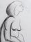 Nicolas Poliakoff, Desnudo cubista, Carbón sobre papel, años 50, Imagen 4